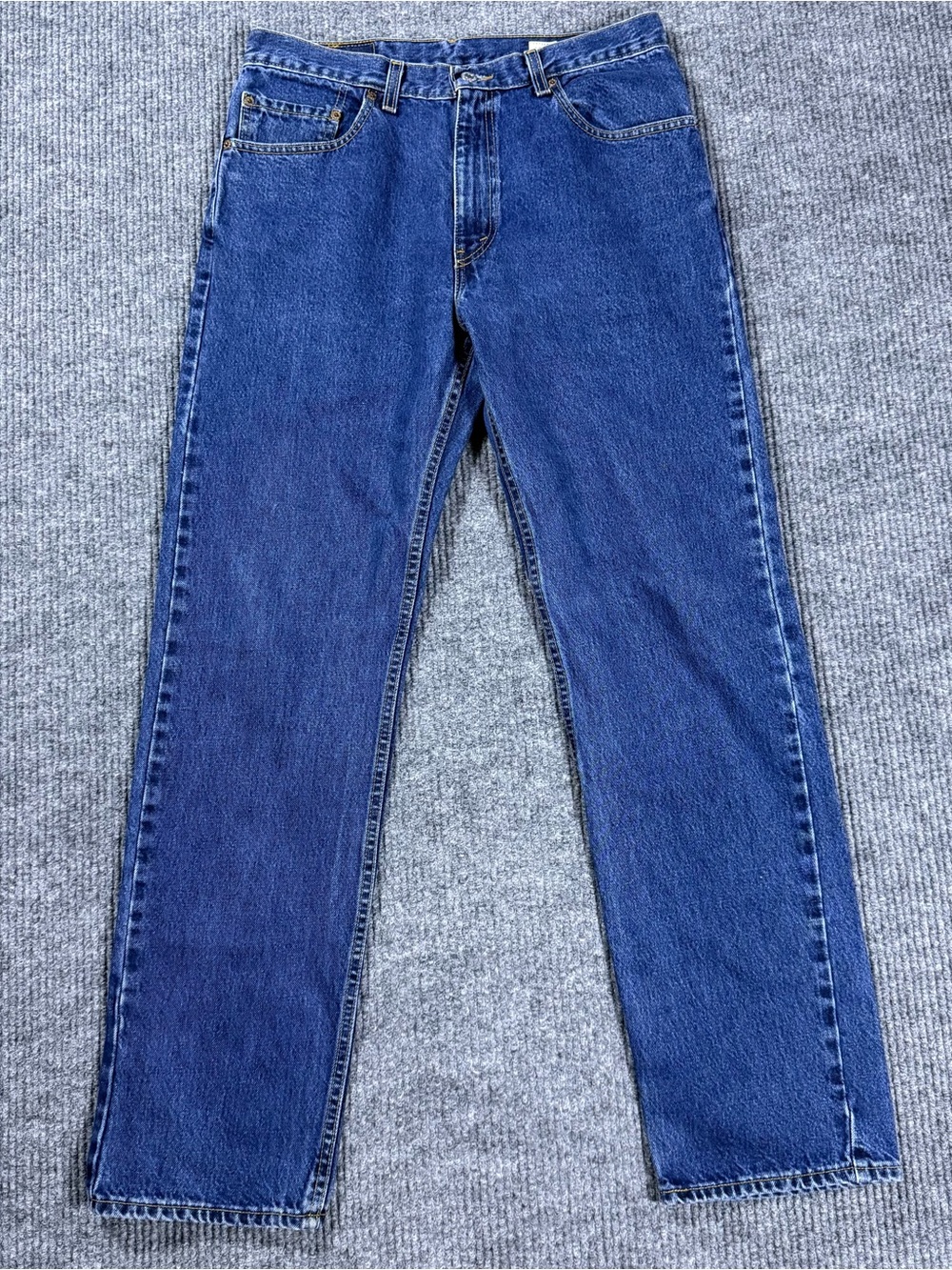 VTG 90s Levi's 505 Jeans Straight Mens 34x32 (32x33) Med Wash Blue Made in USA